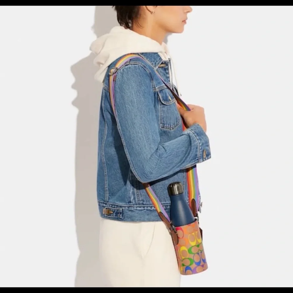 Coach water bottle holder rainbow crossbody - Picture 8 of 8